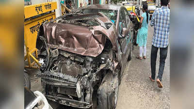 महालक्ष्मी मंदिराजवळ भीषण अपघात, मद्यधुंद चालकाने उडवलं, चार गाड्यांचा चक्काचूर