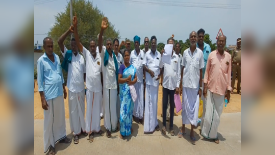 விழுப்புரம் - நாகப்பட்டினம் நான்கு வழி சாலை அமைக்கும் பணி; விவசாயிகள் ஒன்றிணைந்து போராட்டம்!