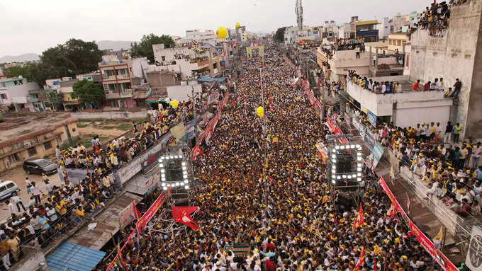 పల్నాడులో లోకే‌ష్‌కు మాస్ ఫోలోయింగ్.. యువగళం జనాలతో కిటకిట