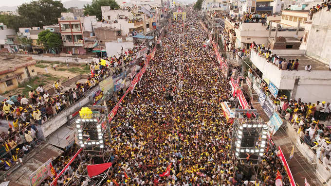 పల్నాడులో లోకే‌ష్‌కు మాస్ ఫోలోయింగ్.. యువగళం జనాలతో కిటకిట