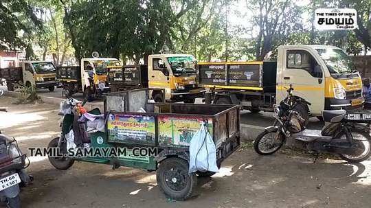 strike by sanitation workers in mayiladuthurai