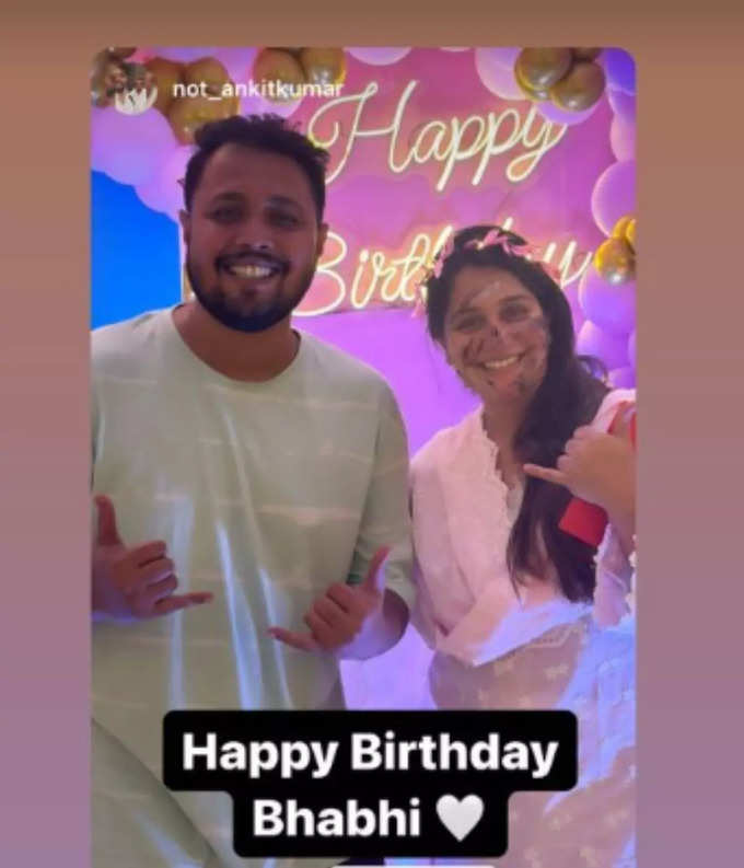 dipika kakar birthday photo