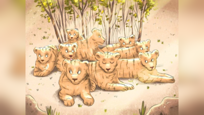 शेरों के झुंड में बैठा है जगुआर, खुद को होशियार समझने वाले पूरा कर दिखाएं उसे ढूंढने का चैलेंज