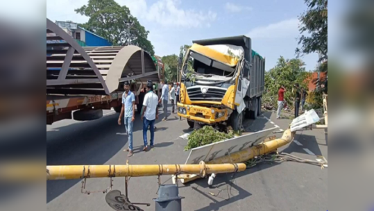 செங்கல்பட்டு; அதிவேகத்தில் வந்த டிப்பர் லாரி வாகனங்களின் மீது மோதி கோர விபத்து!