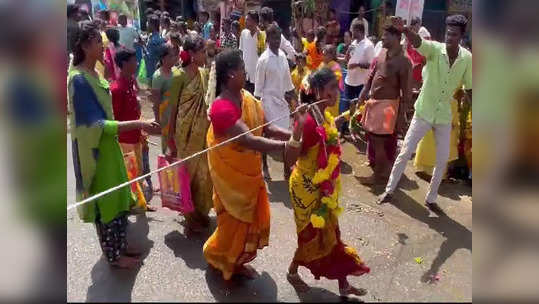 குலுங்கிய மதுரை... மேலூர் நாகம்மாள் கோவிலில் கோலாகலம்... அலகு குத்தி பக்தர்கள் நேர்த்திக்கடன்!