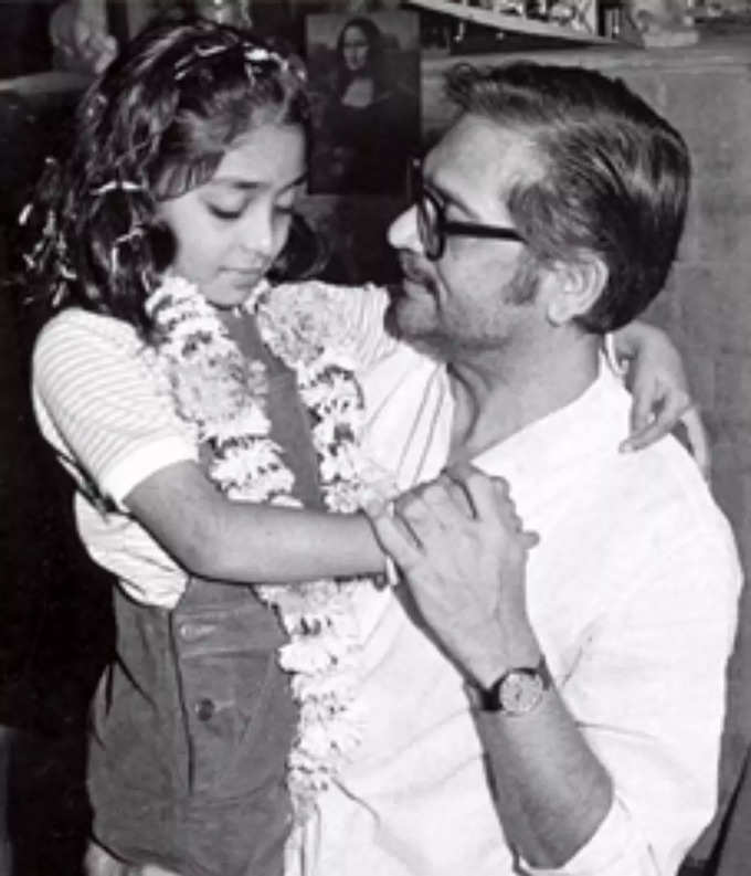 gulzar with daughter