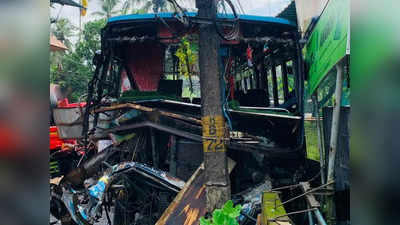 കോഴിക്കോട് ബസും ടിപ്പർ ലോറിയും കൂട്ടിയിടിച്ചു, എട്ടുപേർക്ക് പരിക്ക്