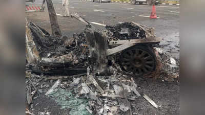 दिल्ली-मुंबई एक्सप्रेसवे पर डीजल के टैंकर ने मारी रॉल्स रॉयस कार में टक्कर, दो लोग जिंदा जले, 3 गंभीर