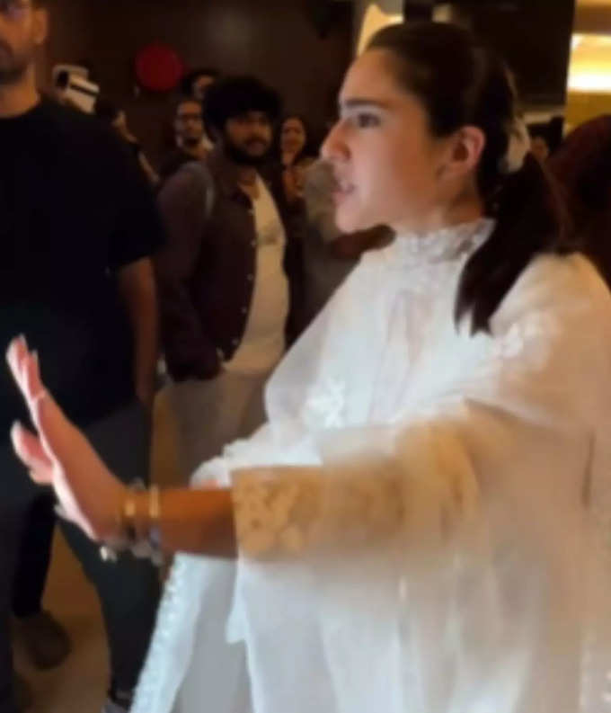 sara ali khan angry video