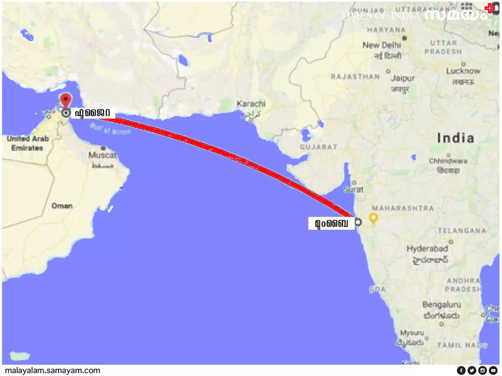 mumbai to fujairah underwater train