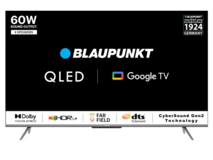 <strong>Blaupunkt 55 inch QLED Ultra HD (4K) Smart Google TV:</strong>
