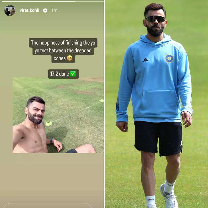 Virat Kohli Yo Yo Score