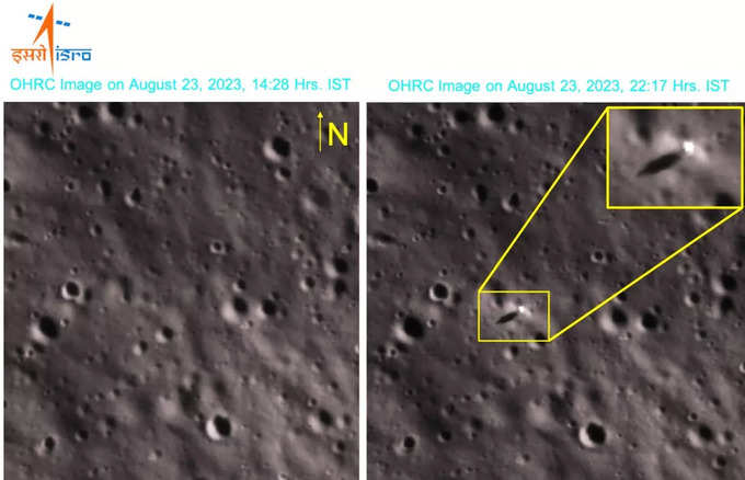 चंद्रयान-3 मिशन अपडेट: चंद्रयान-2 के ऑर्बिटर ने चंद्रयान-3 के लैंडर को ढूंढ लिया है। भारत के दूसरे मून मिशन पर लगा Orbiter High-Resolution Camera (OHRC) कैमरा अभी चांद के आसपास मौजूद सबसे अच्‍छी क्‍वालिटी का कैमरा है।