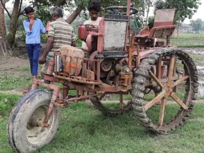 नया ट्रैक्टर खरीदने के लिए नहीं थे पैसे, बिहार के किसान ने जुगाड़ से बनाया ऐसा देसी ट्रैक्टर, वीडियो वायरल