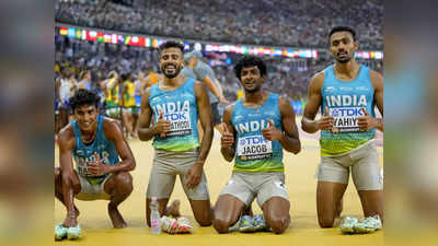 4×400 മീറ്റർ പുരുഷ റിലേയിൽ ഏഷ്യൻ റെക്കോഡിട്ട് ഇന്ത്യ; ലോക അത്ലറ്റിക്സ് ചാമ്പ്യൻഷിപ്പിൽ ഫൈനലിലും പ്രവേശിച്ചു