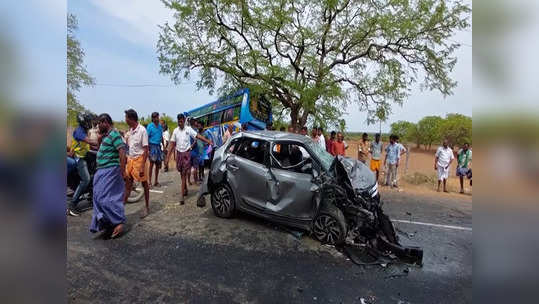 தாராபுரத்தில் கோர விபத்து: ஒரே குடும்பத்தில் 2 பேர் ஸ்பாட் அவுட்.. 7 பேர் படுகாயம்!