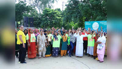 लड़कियों की सशक्तीकरण के लिए बुलंदशहर में आयोजित हुआ परदादा-परदादी ग्रामीण मैराथन