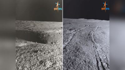 चंद्रावर रोव्हरच्या समोर असं काही आलं की बदलावा लागला मार्ग, इस्रोने फोटोसह दिली महत्त्वाची माहिती