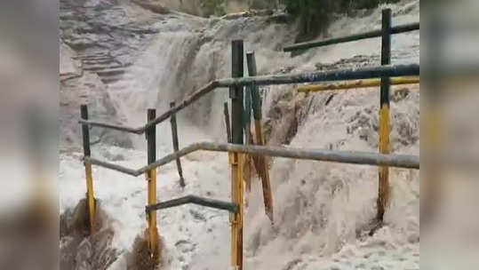 தேனி கும்பக்கரை அருவியில் வெள்ளப்பெருக்கு; சுற்றுலா பயணிகள் செல்ல தடை!