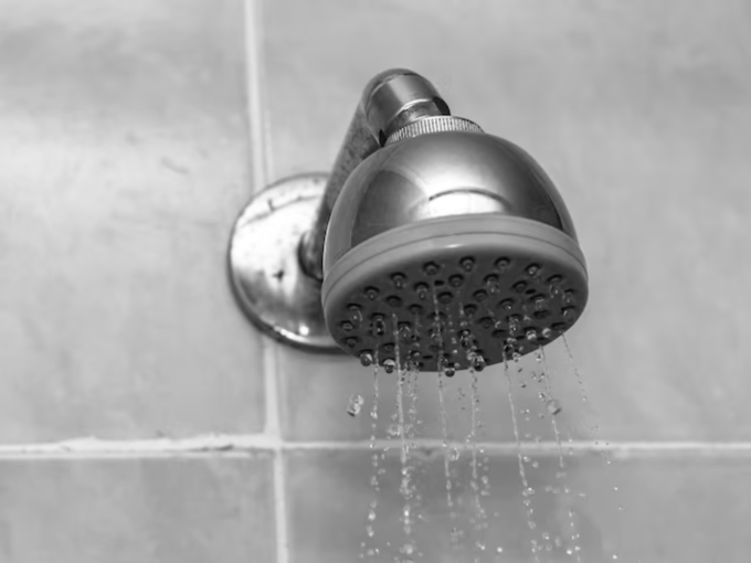 Easy way to clean shower head