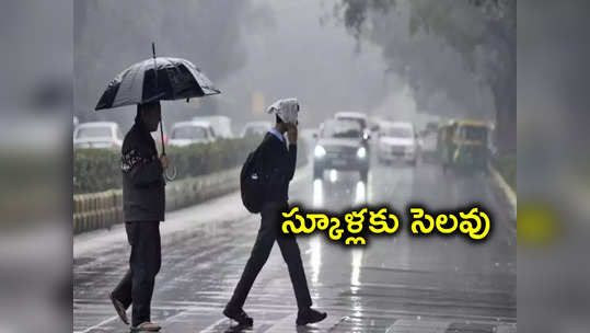 కుండపోత వర్షం.. స్కూళ్లకు సెలవు ప్రకటించిన విద్యాశాఖ 