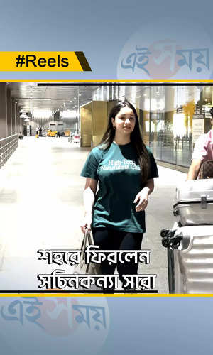 sachin tendulkar daughter sara tendulkar returns mumbai spotted at airport watch the video