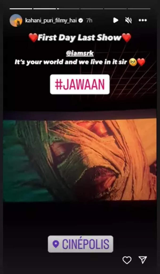 Pruthvik Pratap Instagram Post For Jawan Movie.