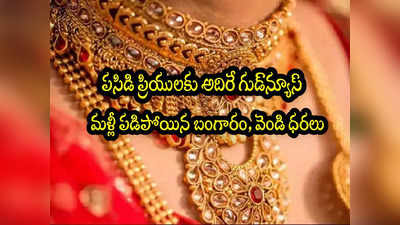 Gold Rate Today: గుడ్‌న్యూస్.. మళ్లీ పడిపోయిన బంగారం.. వెండి రూ.500 డౌన్.. లేటెస్ట్ రేట్లు ఇవే!