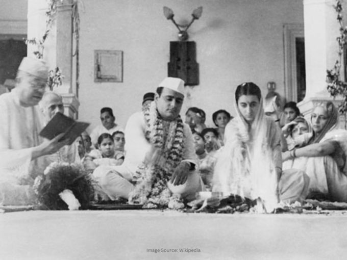 feroze gandhi indira gandhi wedding pic