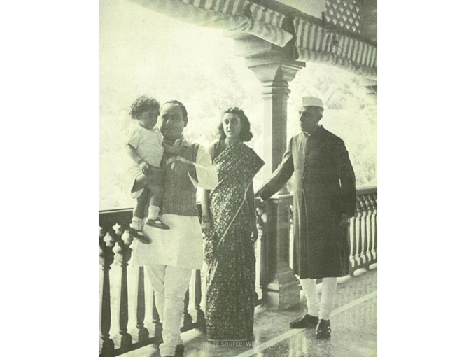 feroze gandhi indira gandhi family photo