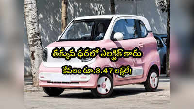 Electric Car: రూ.3 లక్షలకే ఎలక్ట్రిక్ కారు.. సింగిల్ ఛార్జింగ్‌తో 800 కిలోమీటర్లు.. అదిరే ఫీచర్లు!