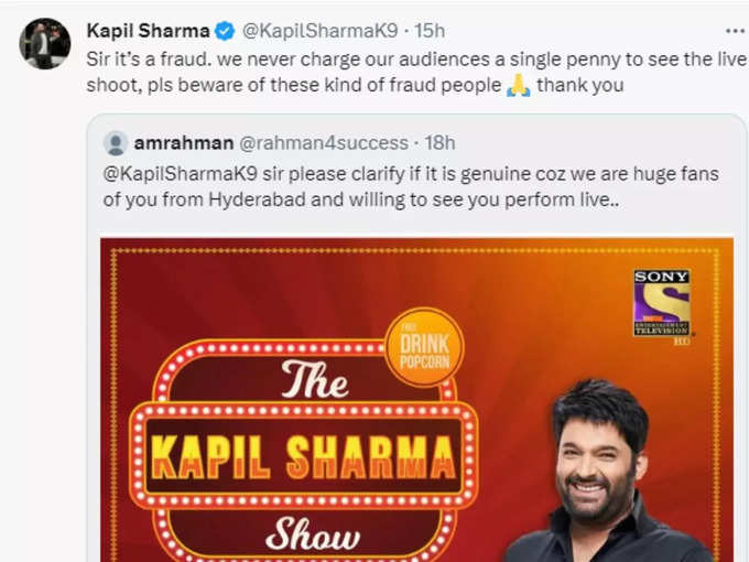 kapil sharma tweet