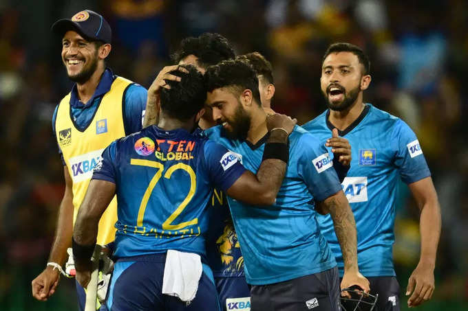जीत के बाद श्रीलंका का जश्न देखते बन रहा था