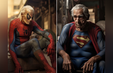 सुपरमॅन आयर्नमॅन स्पायडरमॅन म्हातारे झाल्यानंतर कसे दिसतील? सुपरहिरोंचे AI फोटो व्हायरल