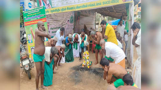 பிள்ளையார் சிலை முன்பு விவசாயிகள் தோப்புக்காரணம் போடும் போராட்டம்!