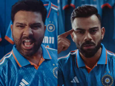 वर्ल्डकपसाठी टीम इंडियाची नवी जर्सी पाहिलीत का? वेगळ्याच अंदाजात झळकतोय तिरंगा; पाहा VIDEO