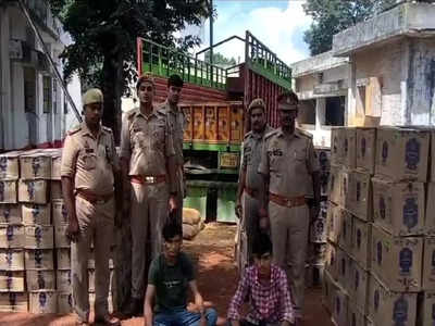 धान की भूसी में छिपाकर बिहार तक हो रही थी अवैध शराब की तस्करी, चंदौली पुलिस ने 90 लाख का माल बरामद किया