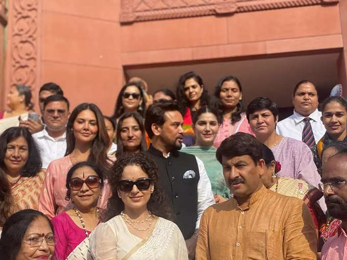 Sapna Choudhary visits the new Parliament