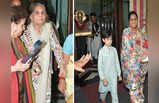 तस्वीरें: अर्पिता खान के घर गणपति विसर्जन में पहुंचीं सलमान की मां, दोनों तरफ सहारा लेकर चलती दिखीं सलमा खान