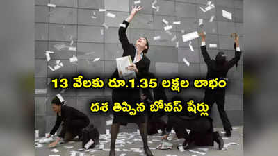 13 వేలకే రూ.1.35 లక్షల లాభం.. బోనస్ షేర్లతోనే సుడి తిరిగింది.. 100 షేర్లకు ఫ్రీగా మరో 100 షేర్లు! 