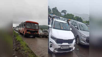मुंबई-गोवा हायवेच्या दुरवस्थेने कोकणवासियांचे हाल, फक्त १५ किमी प्रवासासाठी तब्बल २ तास