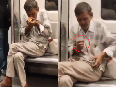 Delhi Metro Video: चचा ने मेट्रो कोच में बैठकर सुलगाई बीड़ी, वीडियो वायरल होने के बाद DMRC ने दिया ये जवाब