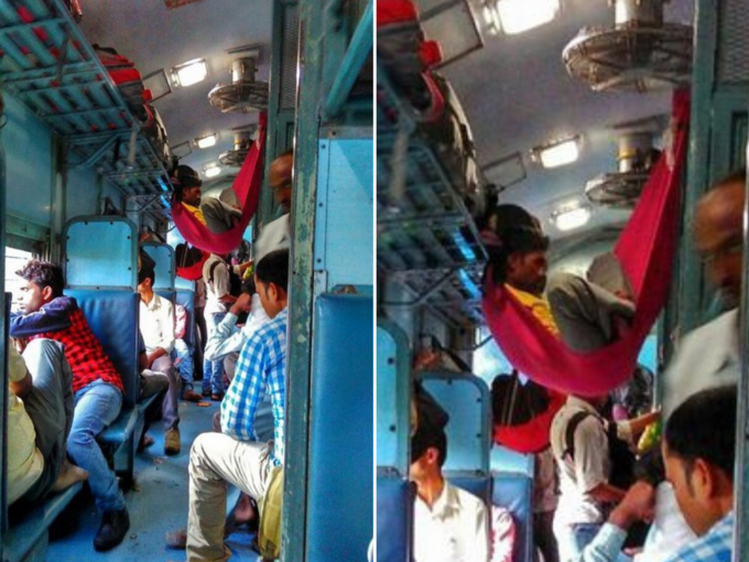 यह जुगाड़ तो भारतीय ट्रेन में खूब दिखता है