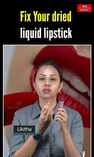 how do fix dried liquid lipstick
