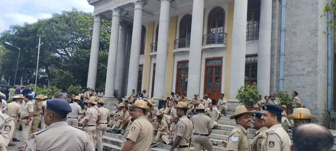 Police security during bandh