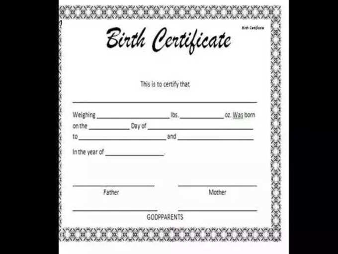 అన్నీ బర్త్ సర్టిఫికెట్‌తోనే (Birth certificate)