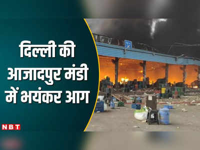 दिल्ली: धूं-धूं कर जल उठे सैकड़ों टमाटर के कैरेट, आजादपुर सब्जी मंडी में भीषण आग