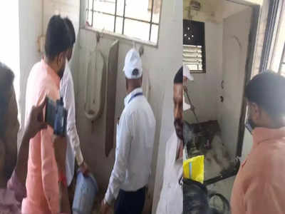 नांदेड़ सरकारी अस्‍पताल में 31 मौत पर भड़के श‍िंदे गुट के सांसद हेमंत पाटिल, डीन से साफ करवाया टॉयलेट