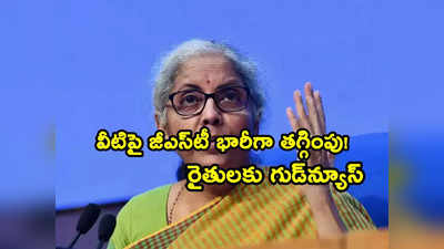 రైతులకు శుభవార్త.. వీటిపై GST 28 శాతం నుంచి 5 శాతానికి తగ్గింపు.. నిర్మలమ్మ కీలక ప్రకటన 