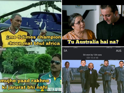 ​Memes:ऑस्ट्रेलिया पाकिस्तानकडून ट्रेनिंग घेतेय?, दक्षिण आफ्रिकेनं हरवल्यानंतर अशी उडवली जातेय खिल्ली